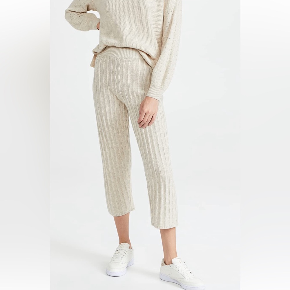 Madewell McLean sweater pants in Heather Wishbone
